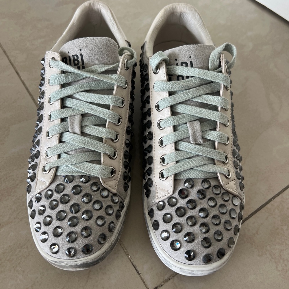 Bibi Lou suede beaded sneakers